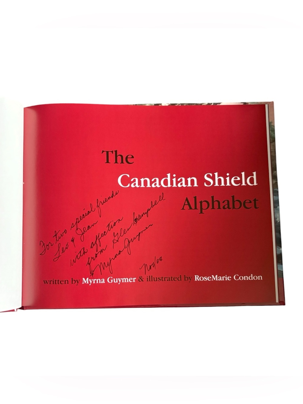 Signed Myrna Guymer “The Canadian Shield Alphabet” Canadian Children’s Book HC